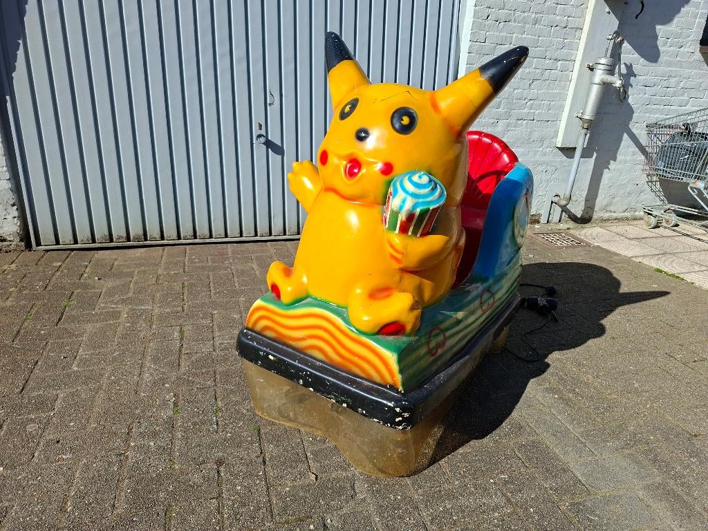 Pikachu Pokémon kiddy ride kiddie ride, Ophalen, Gebruikt