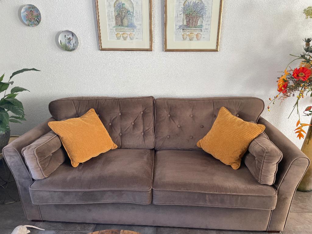 Bankstel urban sofa en losse fauteuil, Ophalen, Gebruikt, Tweepersoons, 75 tot 100 cm