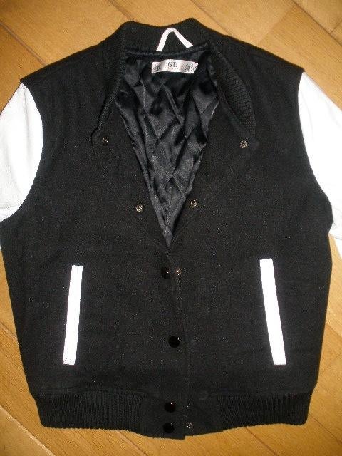 GD GOLDEN DAYS bomber jack zwart witte mouw maat M, Maat 38/40 (M), Zwart, Ophalen of Verzenden, Zo goed als nieuw