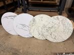 4 kunststof marmer tafel bladen rond 70 cm, Ophalen