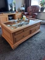 Eiken patine salon tafel, Ophalen, 100 tot 150 cm, 50 tot 100 cm, Minder dan 50 cm