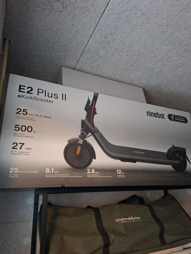 Segway Ninebot E2 Plus E-step - Zo goed als nieuw, Fietsen en Brommers, Steps, Zo goed als nieuw, Elektrische step (E-scooter)