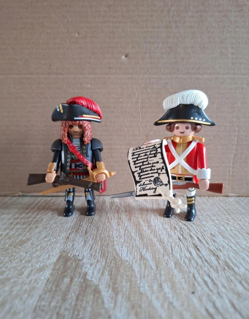 Playmobil; De piraat en roodrok/ Engelse soldaat (70273), Kinderen en Baby's, Speelgoed | Playmobil, Ophalen of Verzenden, Zo goed als nieuw