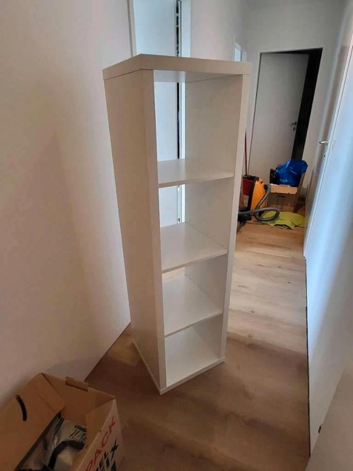 NIEUWSTAAT: 4 vaks open kast vakkenkast 4x1 wit Ikea, Huis en Inrichting, Kasten | Ladekasten, Zo goed als nieuw, 100 tot 150 cm