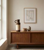 Vintage Scheurich vaas (HKliving stijl), Overige kleuren, Aardewerk of Porselein, Ophalen of Verzenden, Zo goed als nieuw