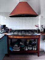 Foster gasfornuis 6 pits met design afzuigkap, Witgoed en Apparatuur, Fornuizen, Ophalen, Gebruikt, 60 cm of meer, Gas