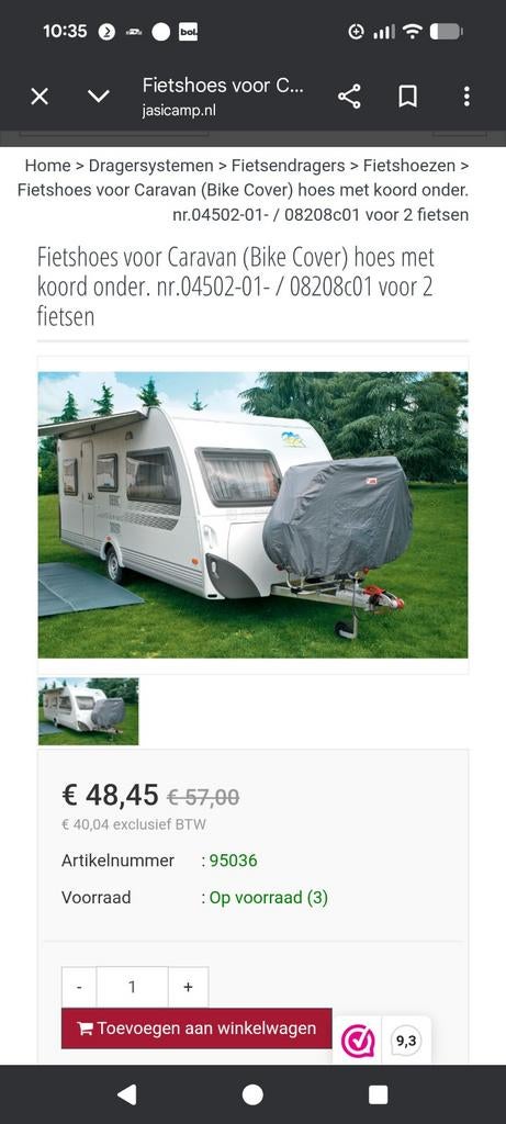 Fiamma Fietshoes voor Caravan (Bike Cover) - 2 fietsen, Ophalen of Verzenden, Nieuw, Onbekend