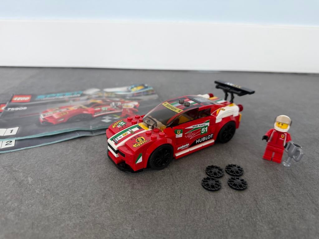 Lego Speed Champions 75908 Ferrari 458 Italia GT2, Gebruikt, Lego, Compleet, Complete set