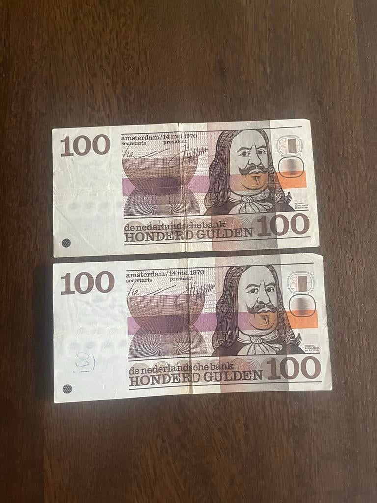 Michiel de Ruyter 100 gulden biljet uit 1970, Postzegels en Munten, Bankbiljetten | Nederland, Ophalen of Verzenden, 100 gulden