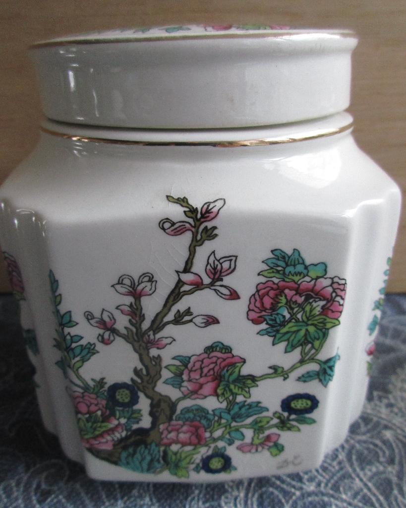 vintage Douwe Egberts theebus met Indian Tree decor, Antiek en Kunst, Ophalen of Verzenden