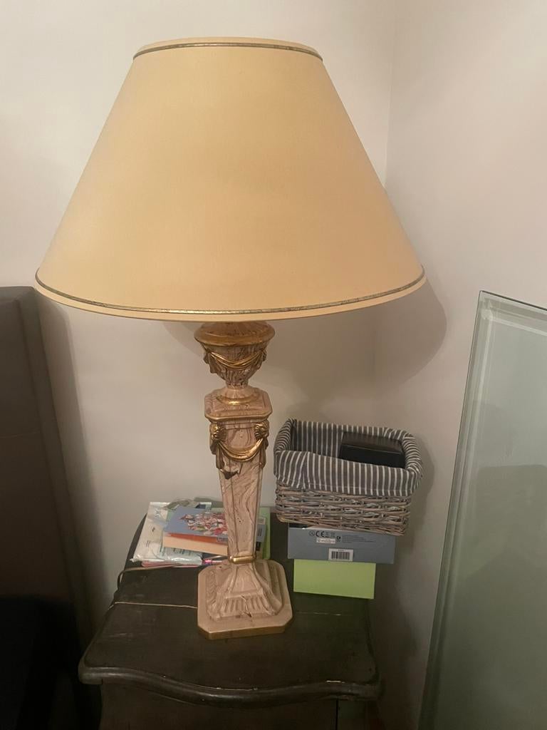 2 lampen barok 83 cm hoog, Ophalen, Zo goed als nieuw, Minder dan 50 cm