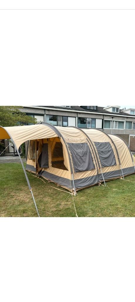 Familietent voor 5 personen, Caravans en Kamperen, Tenten, Ophalen, Zo goed als nieuw, Tot en met 5