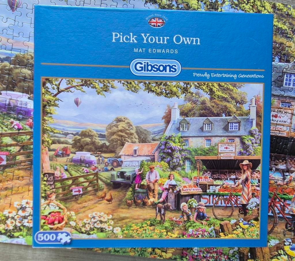 Gibson puzzel, pick your own, Hobby en Vrije tijd, Denksport en Puzzels, Ophalen of Verzenden, 500 t/m 1500 stukjes, Zo goed als nieuw
