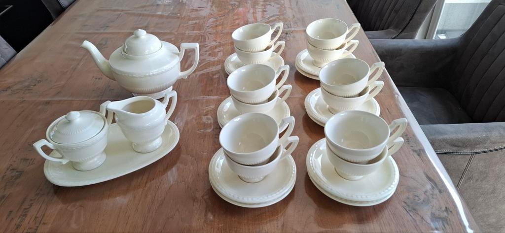 Thee servies Recamier, Ophalen, Zo goed als nieuw, Wedgwood, Kop(pen) en/of Schotel(s)