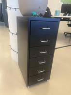 ladekastje zwart op wielen, Huis en Inrichting, Kasten | Ladekasten, Ophalen, Minder dan 50 cm, 5 laden of meer, Zo goed als nieuw