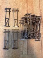 Partij van 32 modelspoor telegraafpalen, Overige merken, Gelijkstroom of Wisselstroom, Overige typen, Ophalen of Verzenden