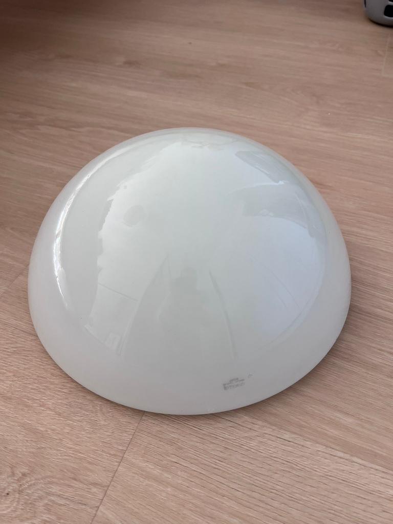 Art Deco plafondlamp, Ophalen, Gebruikt, Glas