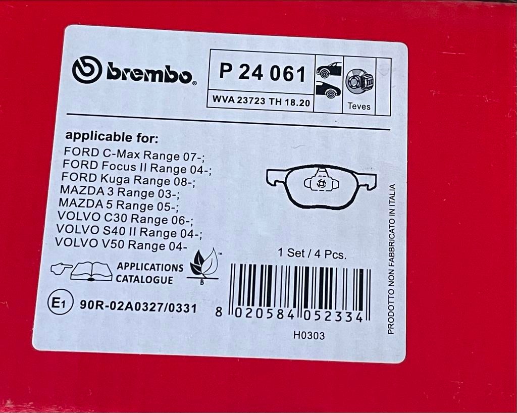Brembo Remblokken P 24 061 voor Ford, Mazda, Volvo, Ophalen of Verzenden, Nieuw, Ford