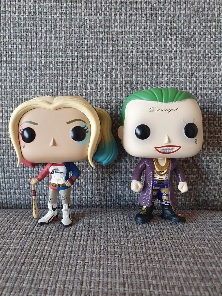 Funko Pop Joker & Harley Quinn Suicide Squad (zonder doos), Verzamelen, Poppetjes en Figuurtjes, Zo goed als nieuw, Ophalen of Verzenden