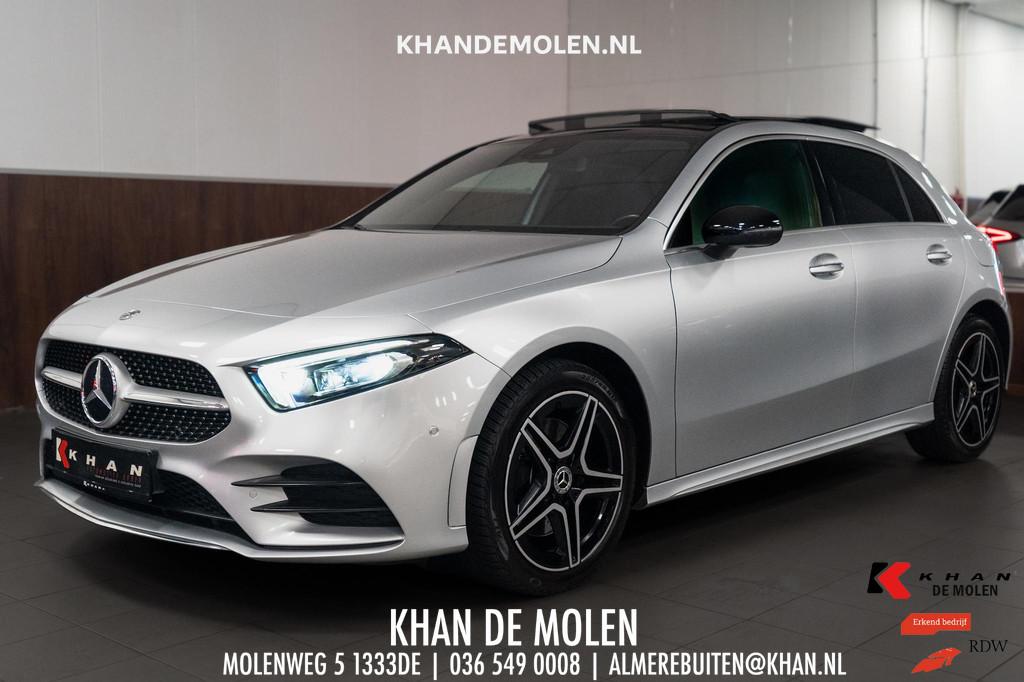 Mercedes-Benz A-klasse 250 e AMG Line Pano|Memory|Sfeer|Mult, Stof, Gebruikt, 4 cilinders, 16 kWh