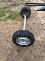 Aanhanger as met wielen 750kg padmaat 1260mm, Ophalen of Verzenden, Zo goed als nieuw