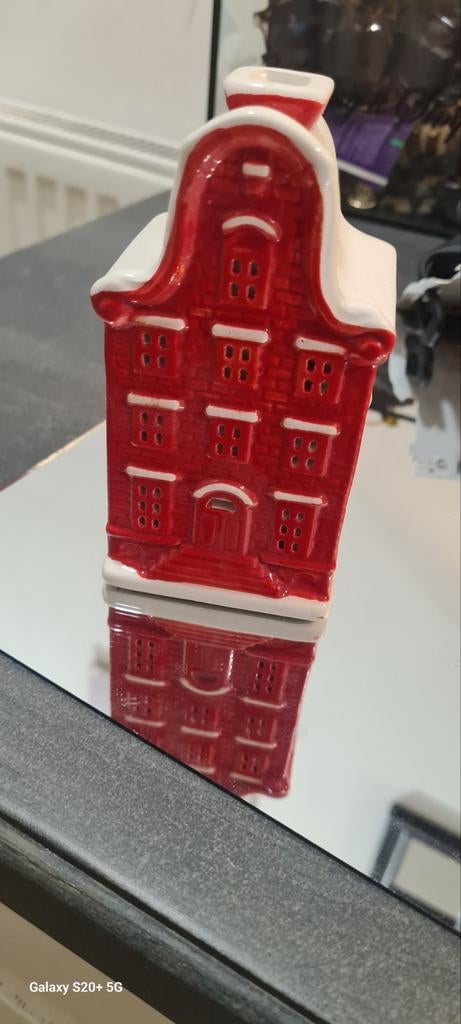 Rood huisje kandelaar, Ophalen of Verzenden