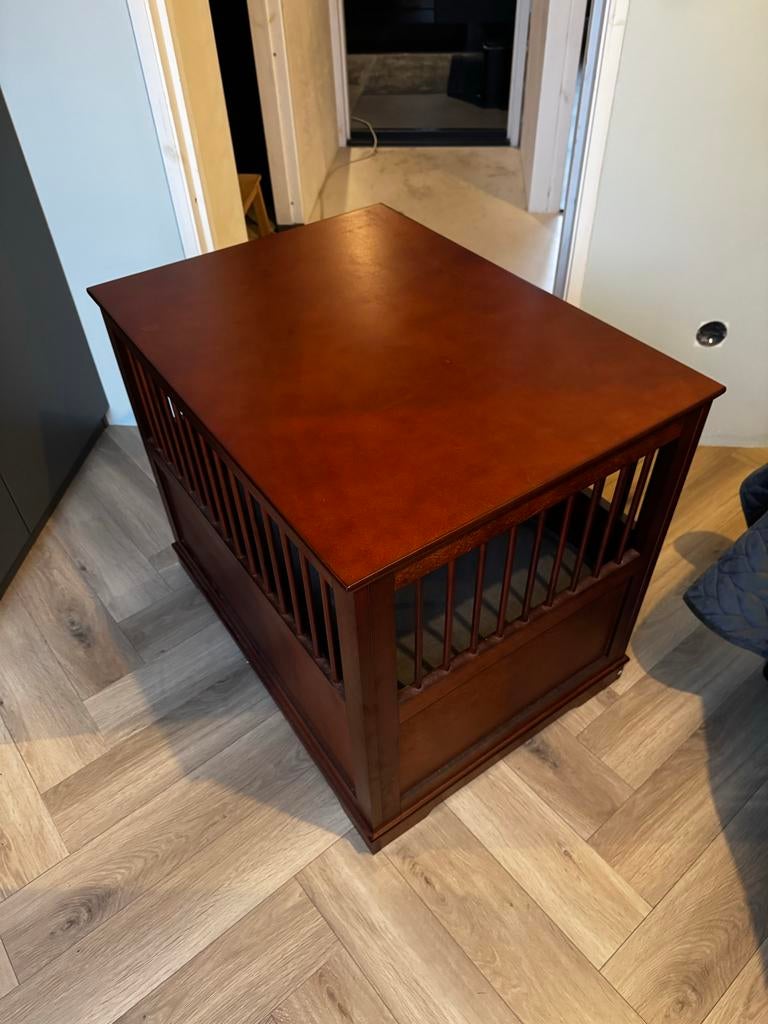 Pawhut luxe houten hondenbench met kussen., Dieren en Toebehoren, Ophalen, Zo goed als nieuw