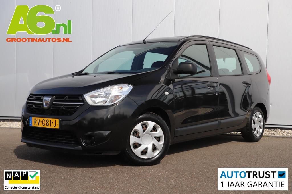 Dacia Lodgy 1.2 TCe Ambiance 7p. Airco Radio Bluetooth Elekt, Auto's, Dacia, Voorwielaandrijving, Elektrische ramen, Stof, Gebruikt