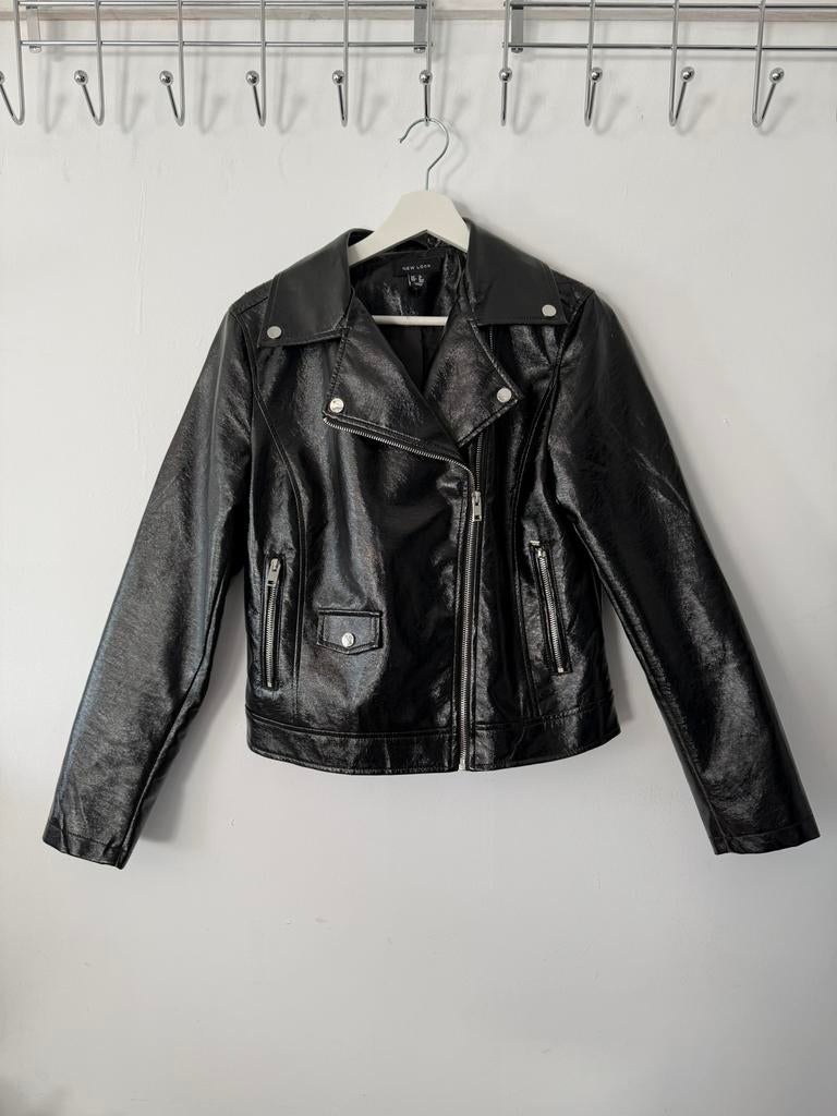 Zwart jack, Ophalen of Verzenden, Zo goed als nieuw, Maat 38/40 (M), Zwart