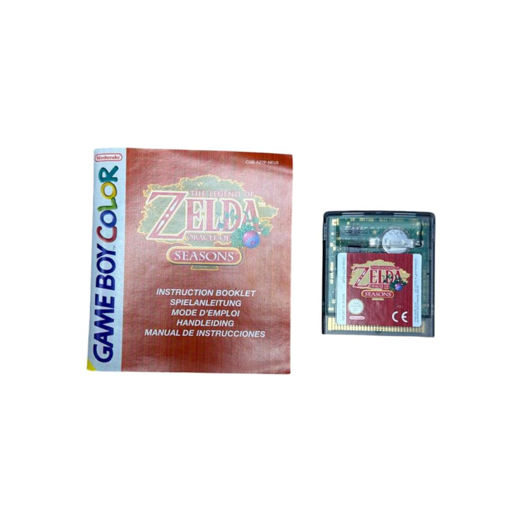 The Legend Of Zelda Oracle Of Seasons GBC Game + Handleiding, Spelcomputers en Games, Games | Nintendo Game Boy, Nintendo, Zo goed als nieuw
