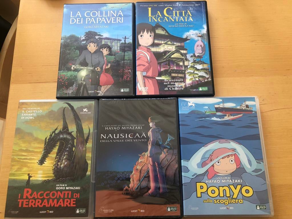Dvd Myazaki - Italiano + Giapponese, Alle leeftijden, Ophalen, Zo goed als nieuw
