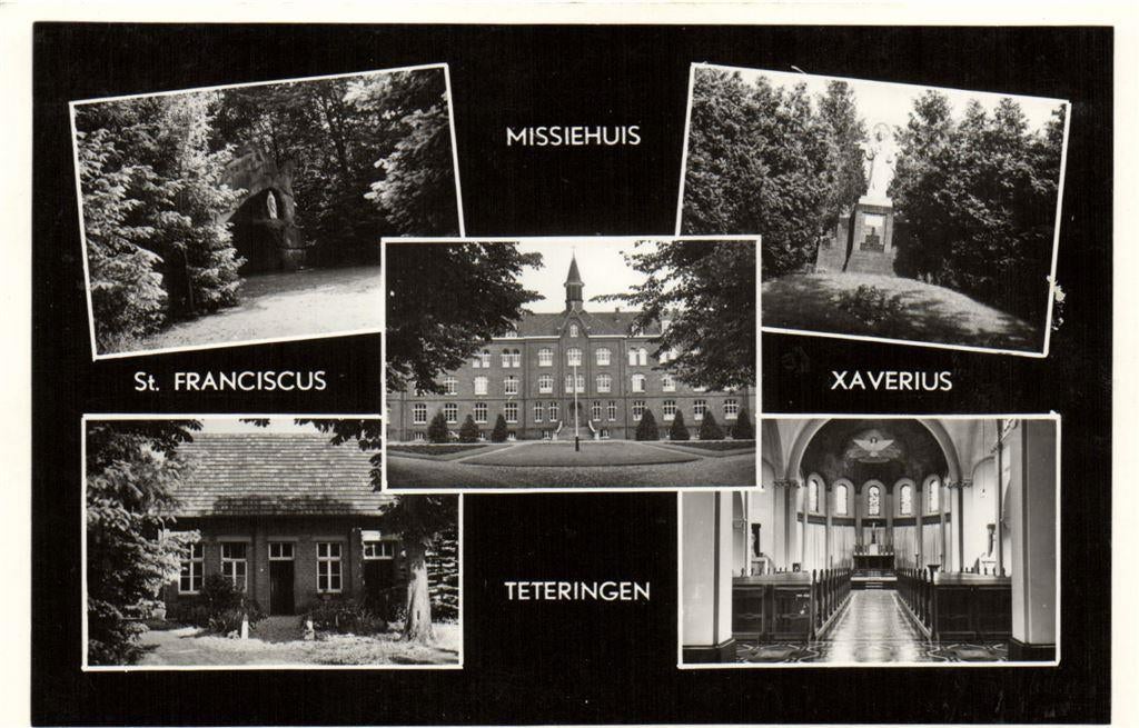 Missiehuis St. Franciscus-Xaverius Teteringen - 5 afb - onge, Verzamelen, Ansichtkaarten | Nederland, Ophalen of Verzenden, Voor 1920