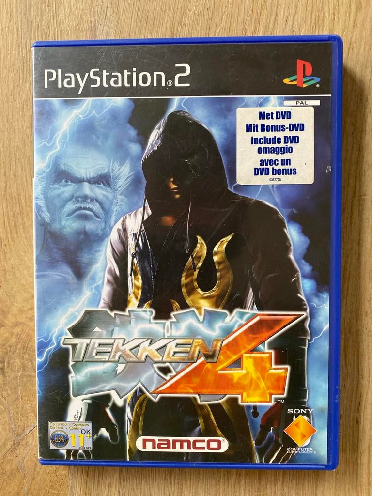 Tekken 4 PlayStation 2 met Bonus DVD, Gebruikt, Vechten, 2 spelers, Eén computer