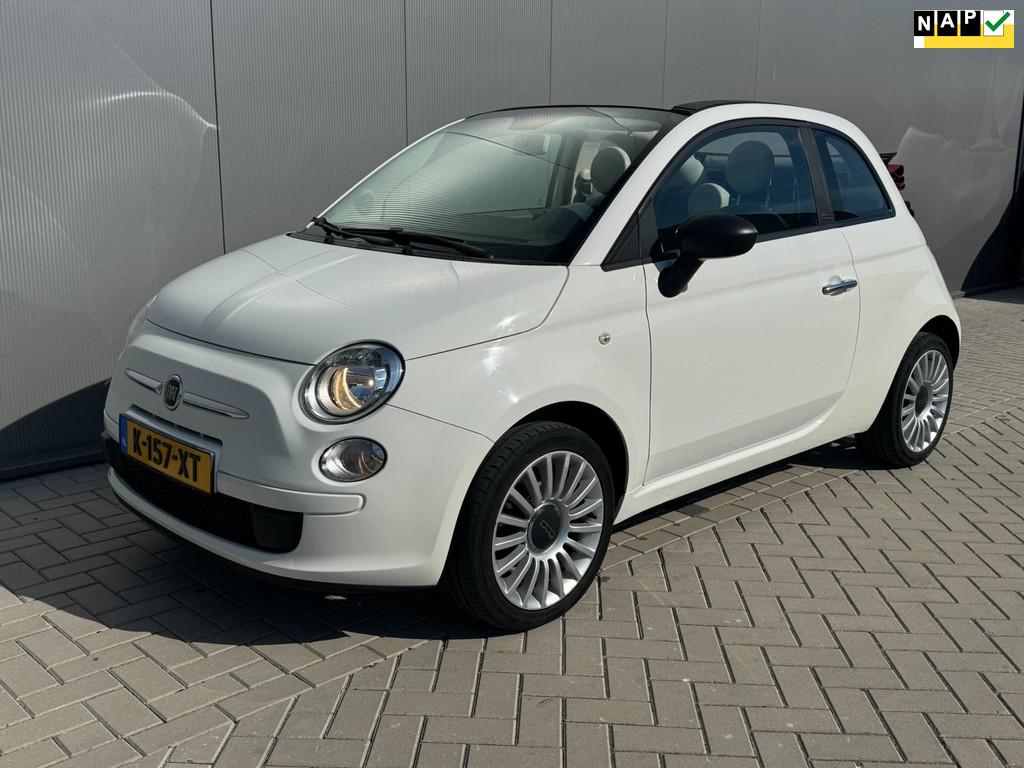 Fiat 500 1.2 Lounge cabriolet, Voorwielaandrijving, Gebruikt, 4 cilinders, Parkeersensor