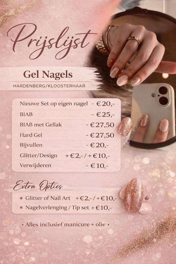 Nagels zetten: Gellak, Biab, Hardgel & Nail art, Ophalen, Overige kleuren, Nieuw, Handen en Nagels