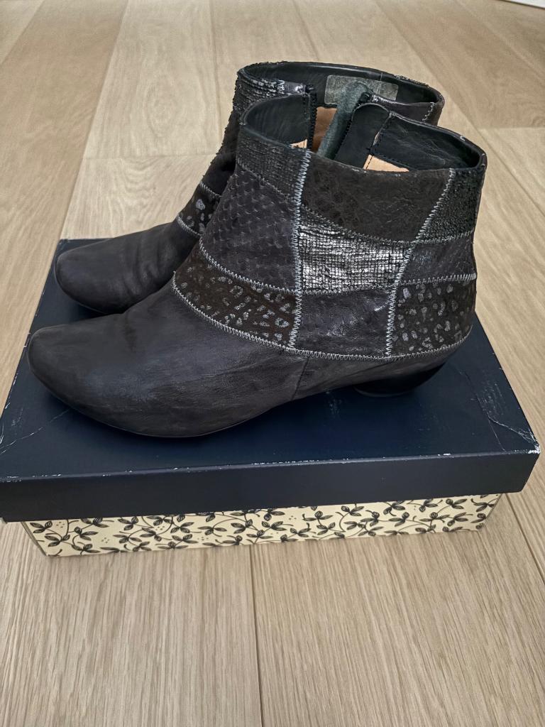 Think! Enkellaarsjes maat 40 Antraciet, Kleding | Dames, Schoenen, Verzenden, Think!, Lage of Enkellaarzen, Grijs