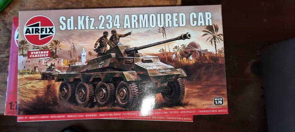 Armoured car SD.Kfz234 airfix 1/76, Nieuw, Ophalen of Verzenden, Airfix, Tank
