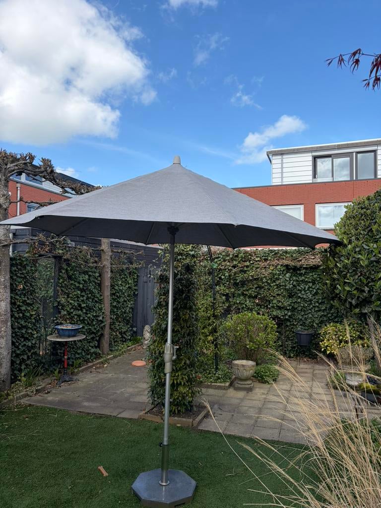Glatz parasol 280cm incl verrijdbare voet, Tuin en Terras, Parasols, Ophalen, Zo goed als nieuw, 2 tot 3 meter