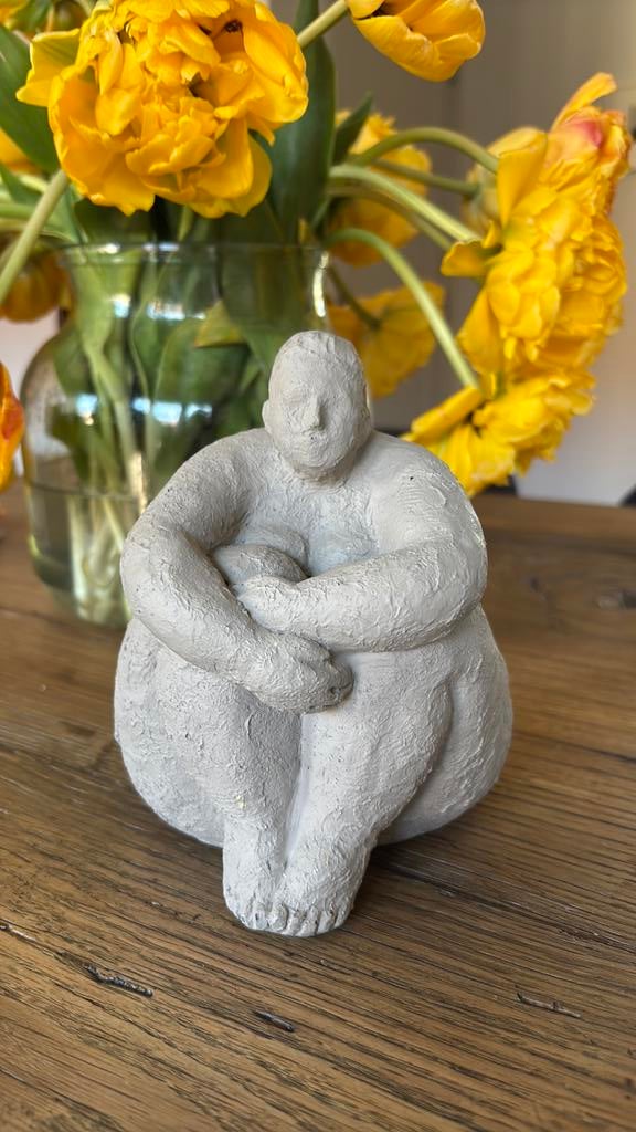 Decoratief Beeldje van een dikke dame, Ophalen, Zo goed als nieuw