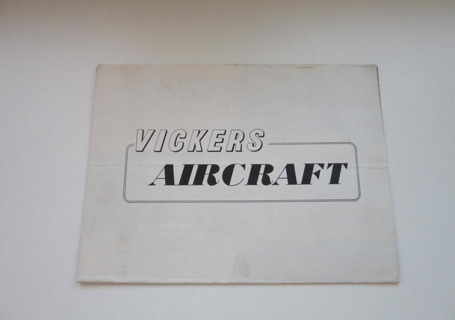Vickers Aircraft poster/brochure, Verzenden, Gebruikt, Overige typen