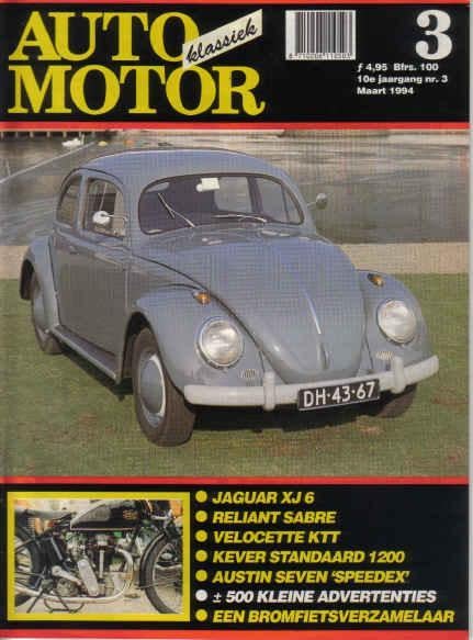 AMK 3 1994 : VW Kever 1200 - Jaguar XJ6 - Reliant Sabre Four, Ophalen of Verzenden, Gelezen, Algemeen