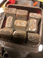 Slagcijfers- slagletters, Ophalen, Gebruikt, 50 tot 100 mm, Overige typen