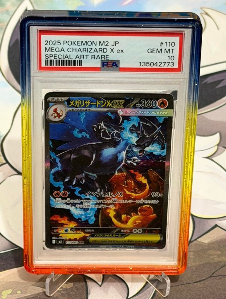 Mega Charizard X ex 110 JPN PSA 10, Ophalen of Verzenden, Zo goed als nieuw, Boosterbox