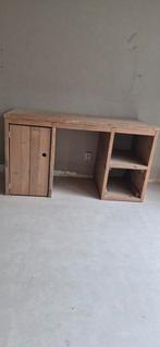 Houten bureau met opbergruimte, Huis en Inrichting, Ophalen, Opbergruimte, Gebruikt, Hout