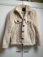Kort Teddy Jasje Maat 38 /M - Crème/Beige, Ophalen of Verzenden, Zo goed als nieuw, Maat 36 (S), Beige