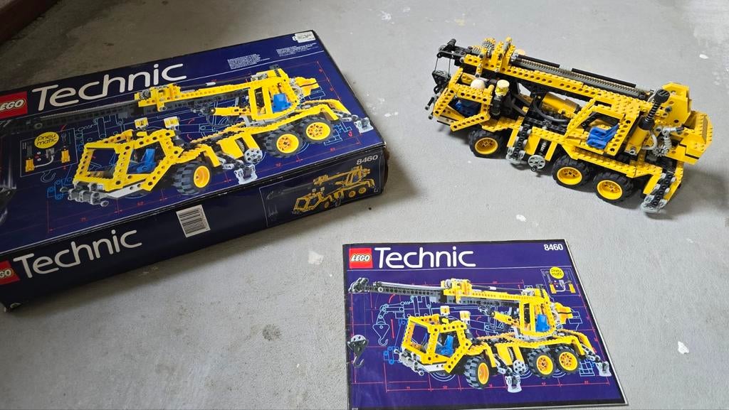 Lego Technic Pneumatische Kraanwagen 8460 met doos en boekje, Ophalen of Verzenden, Gebruikt