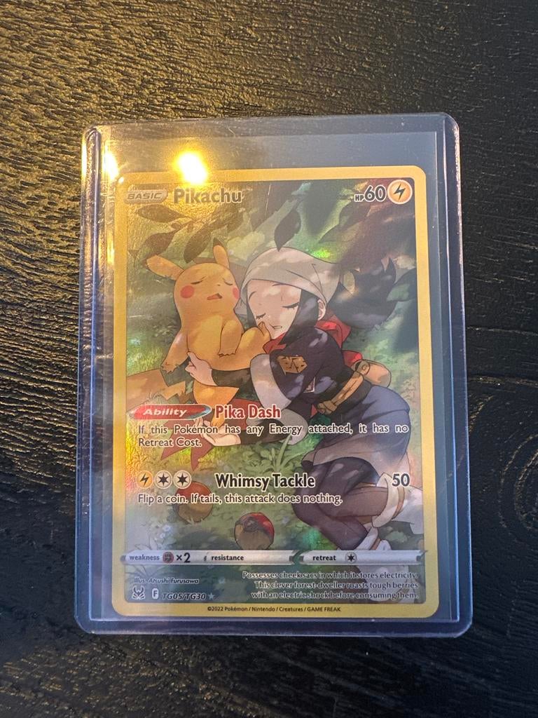Pikachu TG05/TG30 Pokémon kaart, Ophalen of Verzenden, Zo goed als nieuw, Losse kaart, Foil