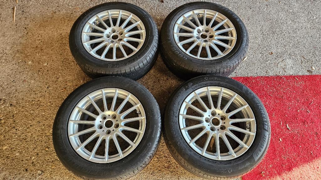 Jaguar, Ford, Volvo 225/55R17 velgen / zomerbanden 5x108, Auto-onderdelen, Banden en Velgen, Ophalen, Gebruikt, Velg(en), 17 inch