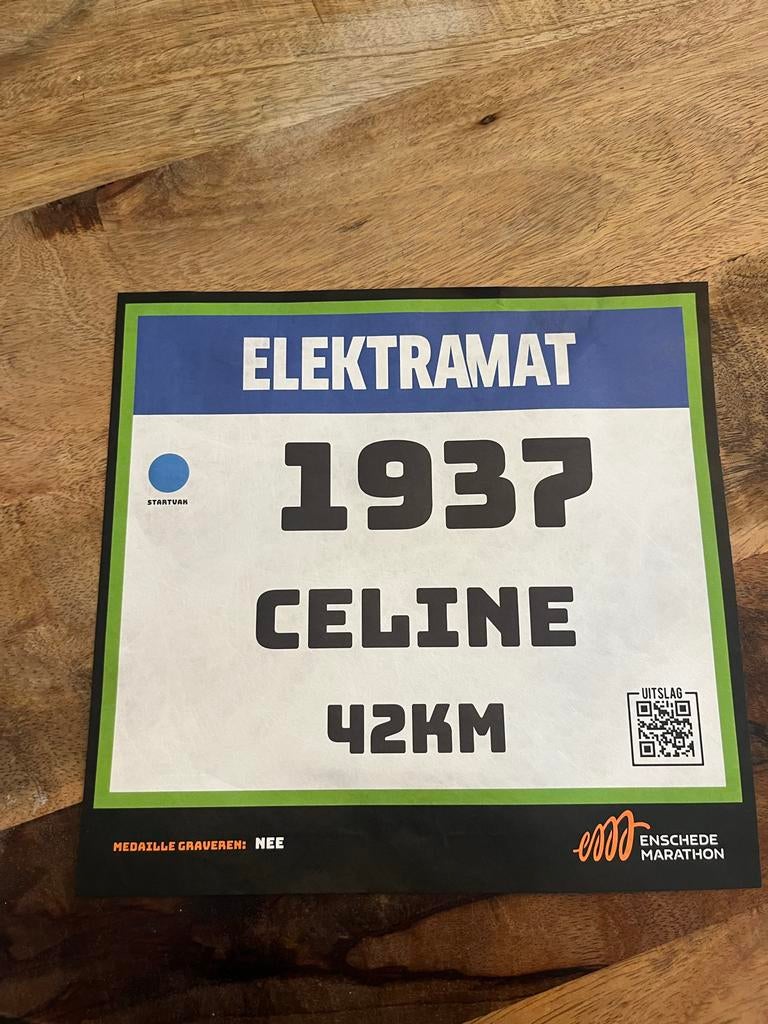 Enschedee hele marathon / halve marathon, Eén persoon