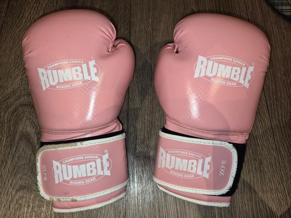 Roze Rumble Bokshandschoenen 8-OZ, Ophalen of Verzenden, Gebruikt, Bokshandschoenen